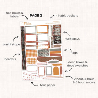 Rainfall - Hobonichi Cousin Weekly Kit