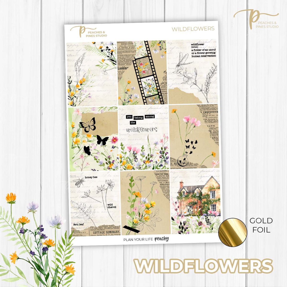 Wildflowers - Foiled Weekly Kit