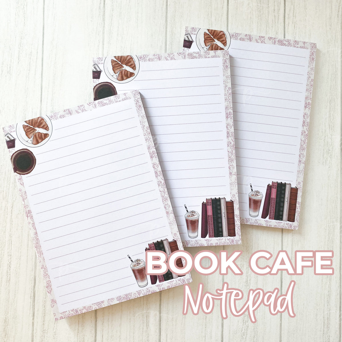 Book Cafe - A6 Notepad