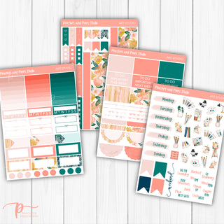 Art Studio Weekly Kit - Decorative Planner Stickers for Vertical 7x9 Planners Compatible with Erin Condren EC - Pages 5to8