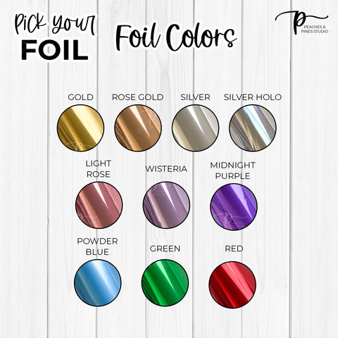 Floral Line Art - Foiled Stickers